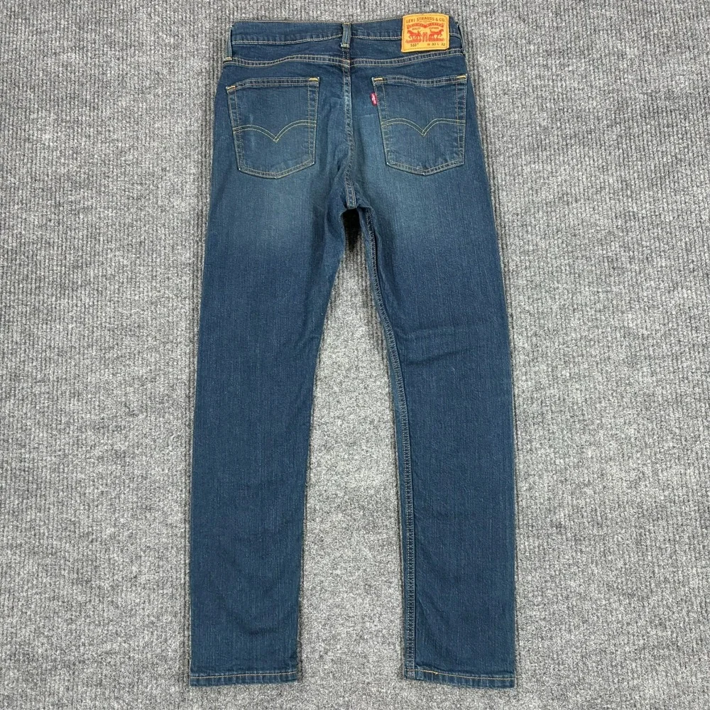 Levi's 510 Mens Skinny Jeans Size 33x32 Medium Wash Stretch Denim Mid Rise